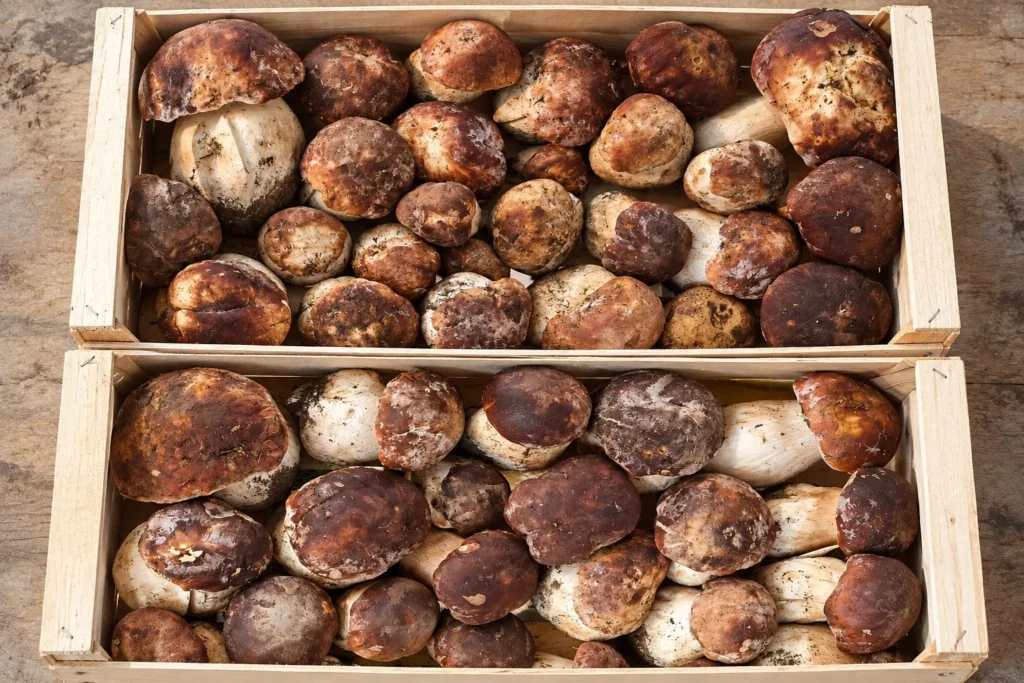 Boletus edulis en crudo